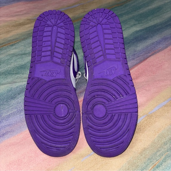 Nike Air Jordan 1 Mid Purple Venom Size 6Y / women’s 7.5 - Picture 10 of 10